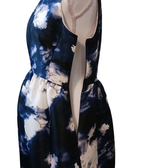 Kate Spade‎ Joss Fit & Flare Cocktail Dress in Blue Dusk Cloud Fabric, Size 6 - Picture 5 of 13